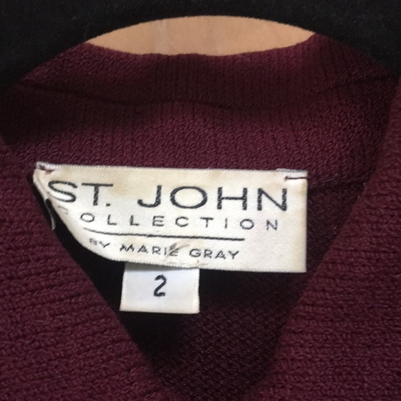 St. John Burgundy Blazer - Picture 4 of 4